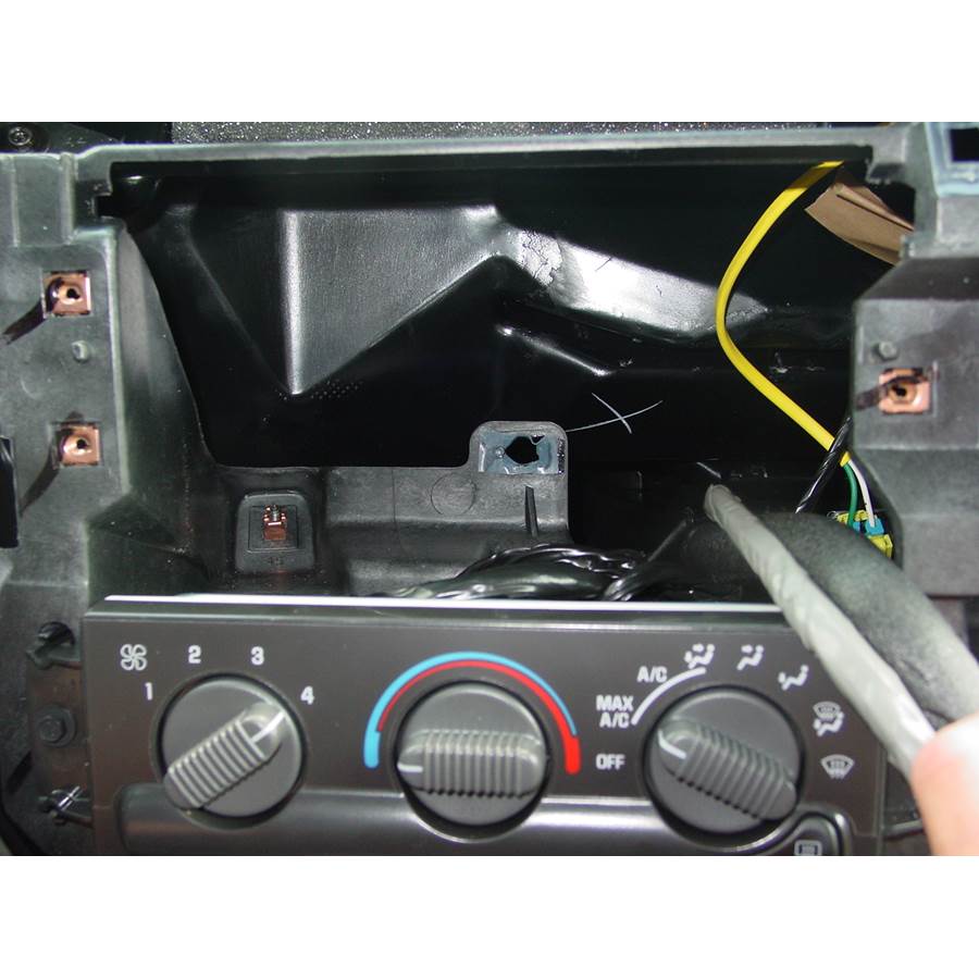 2000 GMC Jimmy Factory radio removed