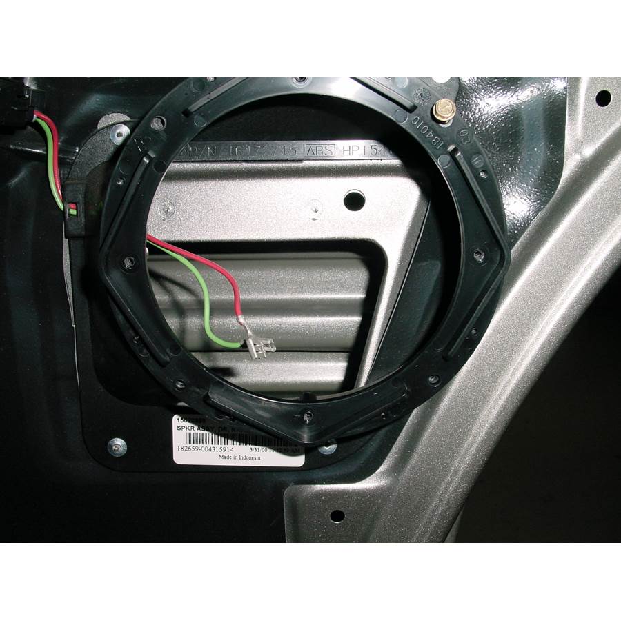 2001 Chevrolet Blazer Rear door speaker removed