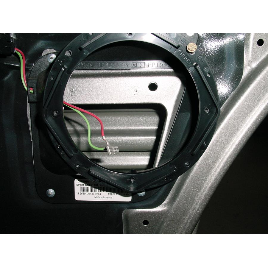 2004 Chevrolet Blazer Rear door speaker removed