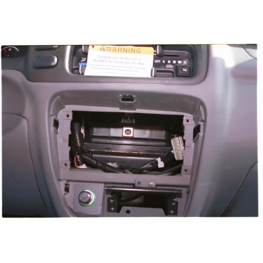 1999 Chevrolet Tracker Factory radio removed