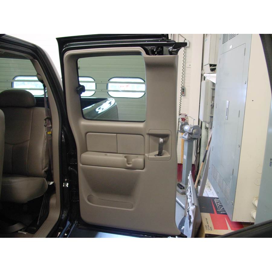 2003 GMC Sierra Denali Rear door speaker location