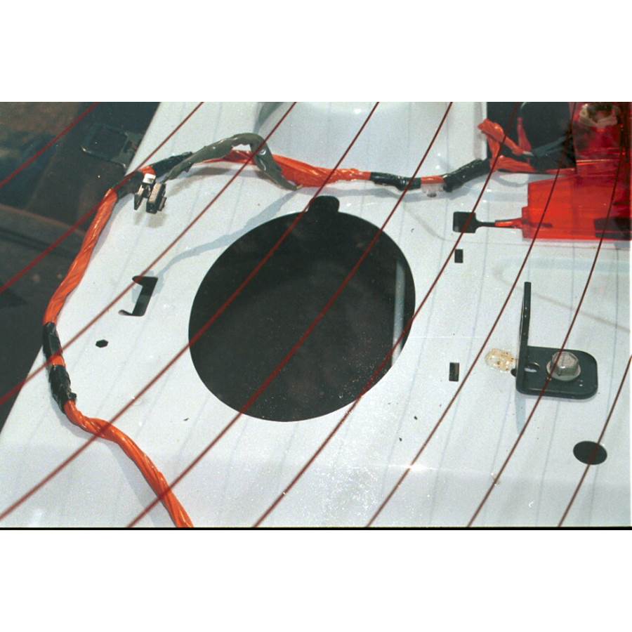 2000 Chevrolet Cavalier Rear deck speaker removed