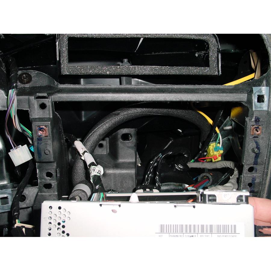 2004 Chevrolet S10 Factory radio removed
