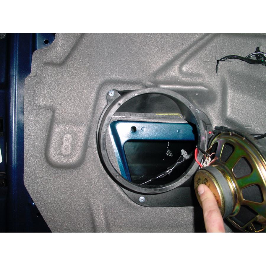 2004 Chevrolet S10 Rear door speaker removed