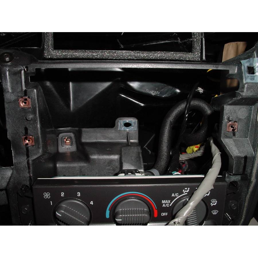 2001 Chevrolet S10 Factory radio removed