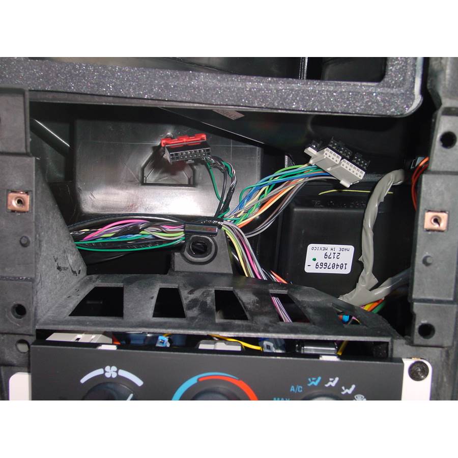 2001 Chevrolet Camaro Factory radio removed