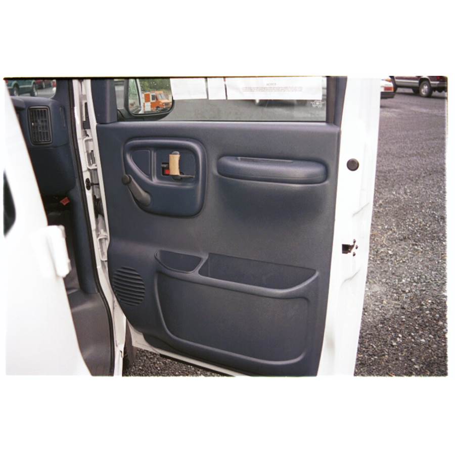 1996 Chevrolet G Series Front door speaker location