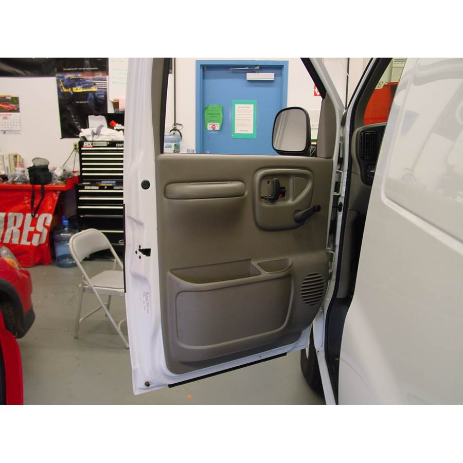 2002 GMC Savana Front door speaker location