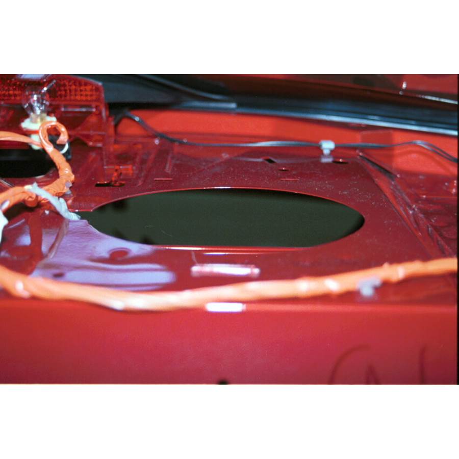1997 Chevrolet Cavalier Rear deck speaker removed