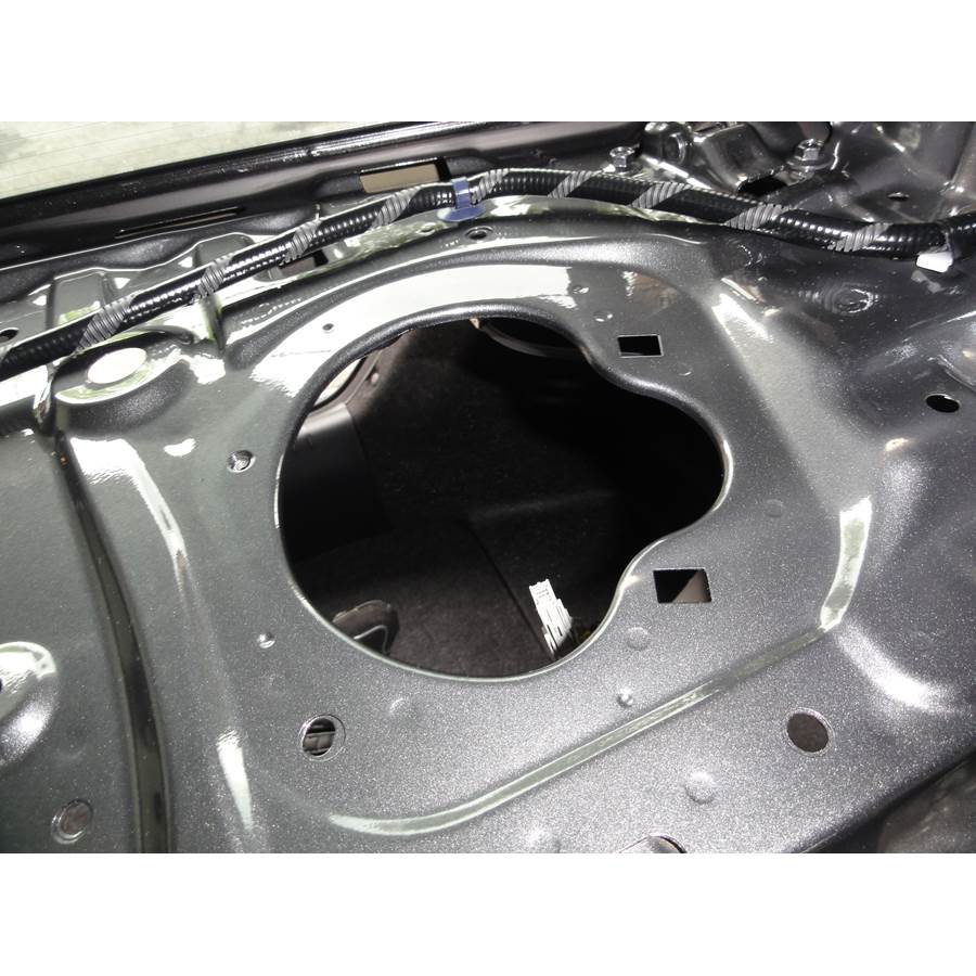 2015 Honda Civic EX Rear deck speaker removed