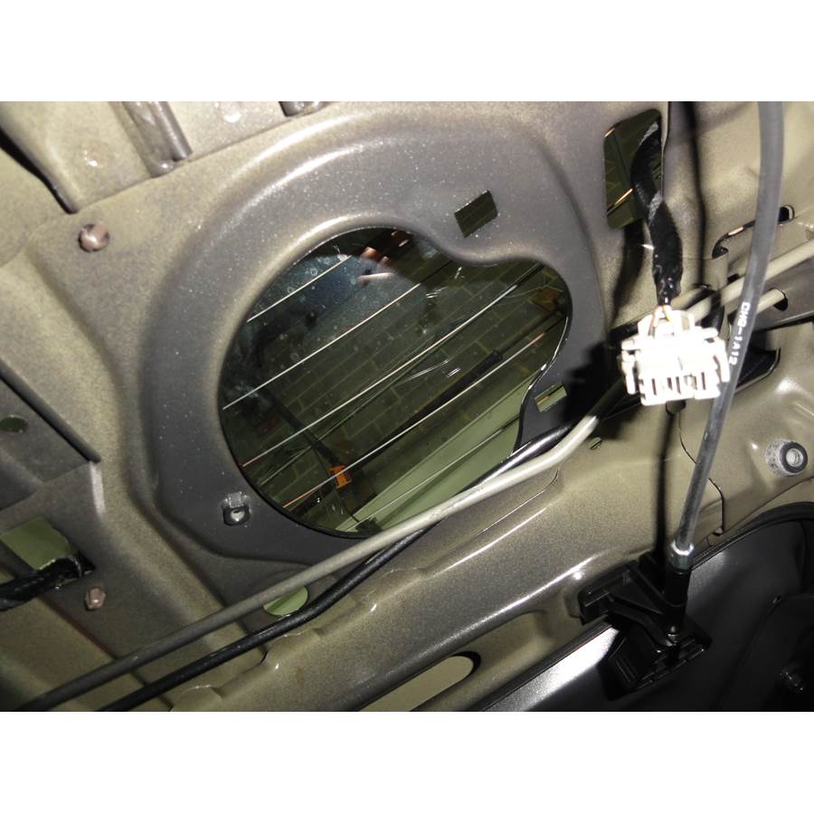 2014 Honda Civic EX Rear deck speaker removed