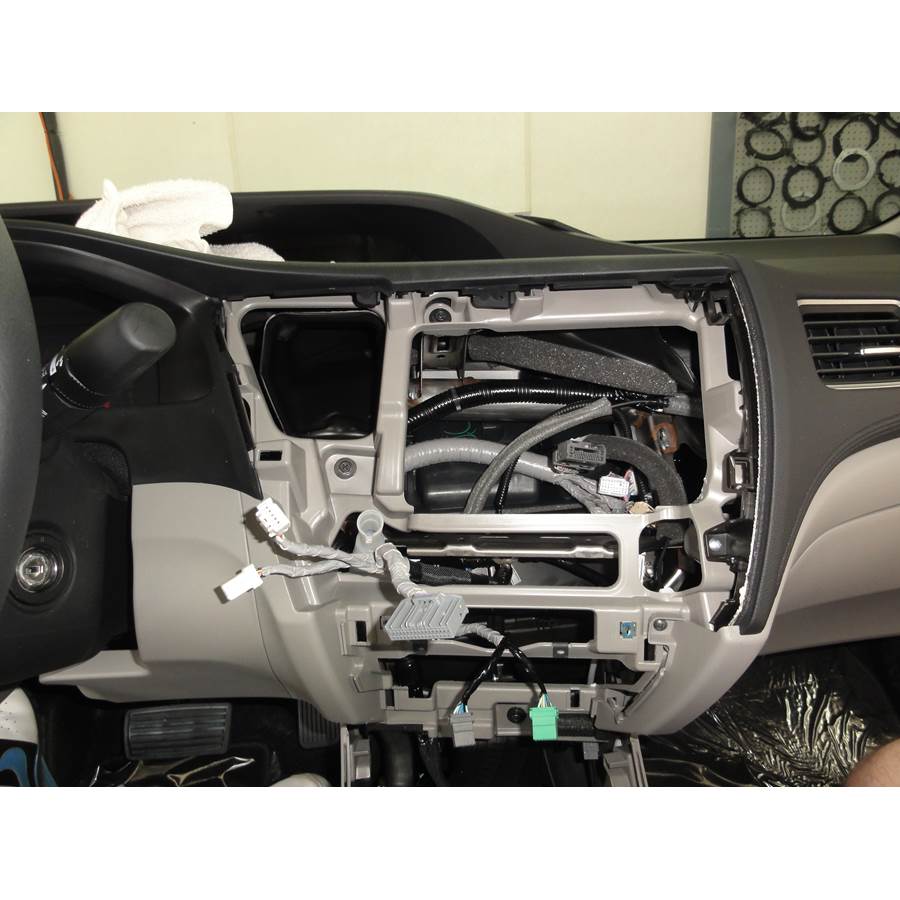 2012 Honda Civic EX Factory radio removed