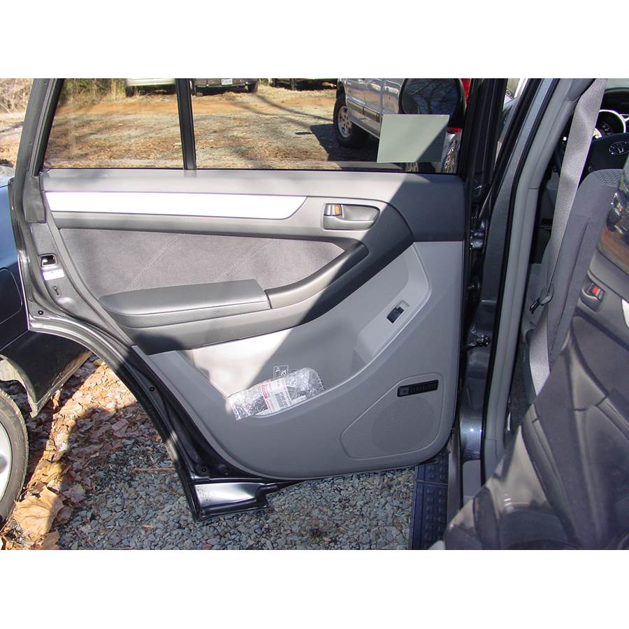 2004 Toyota 4Runner Rear door speaker location