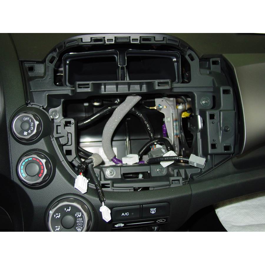 2013 Honda Fit Sport Factory radio removed