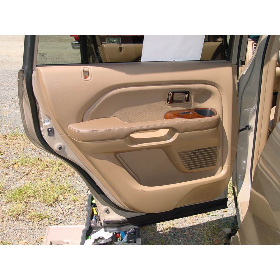2003 Honda Pilot Rear door speaker location
