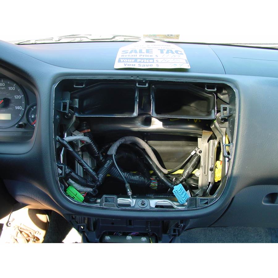 2001 Honda Civic EX Factory radio removed