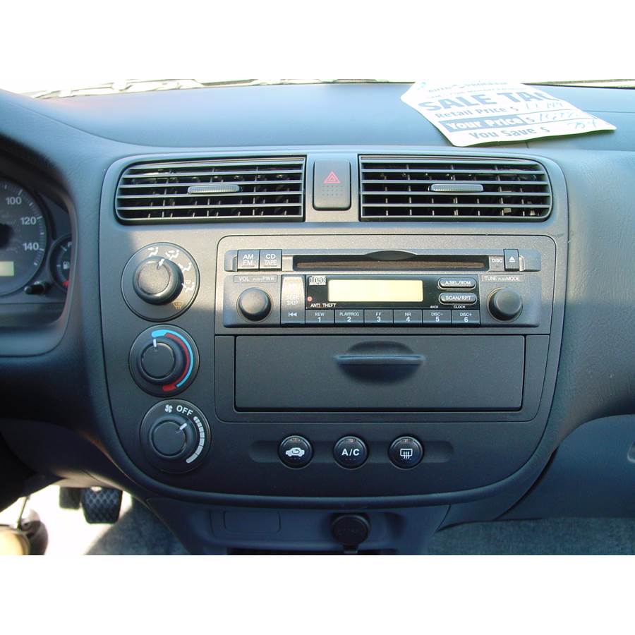 2001 Honda Civic HX Other factory radio option