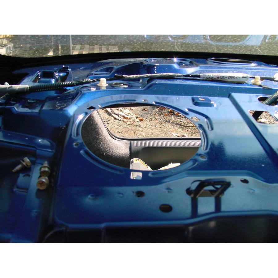 2002 Honda Civic DX Rear deck speaker removed