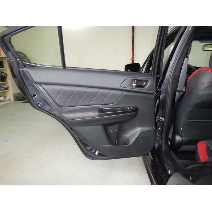 2017 Subaru WRX STI Rear door speaker location