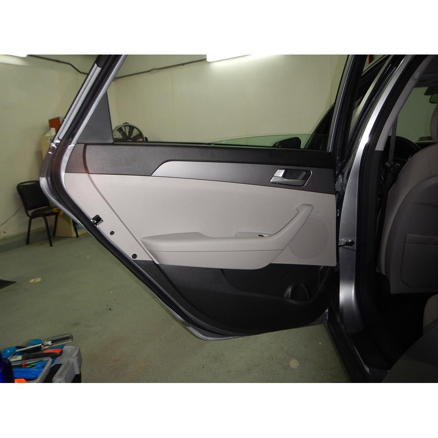 2016 Hyundai Sonata SE Rear door speaker location