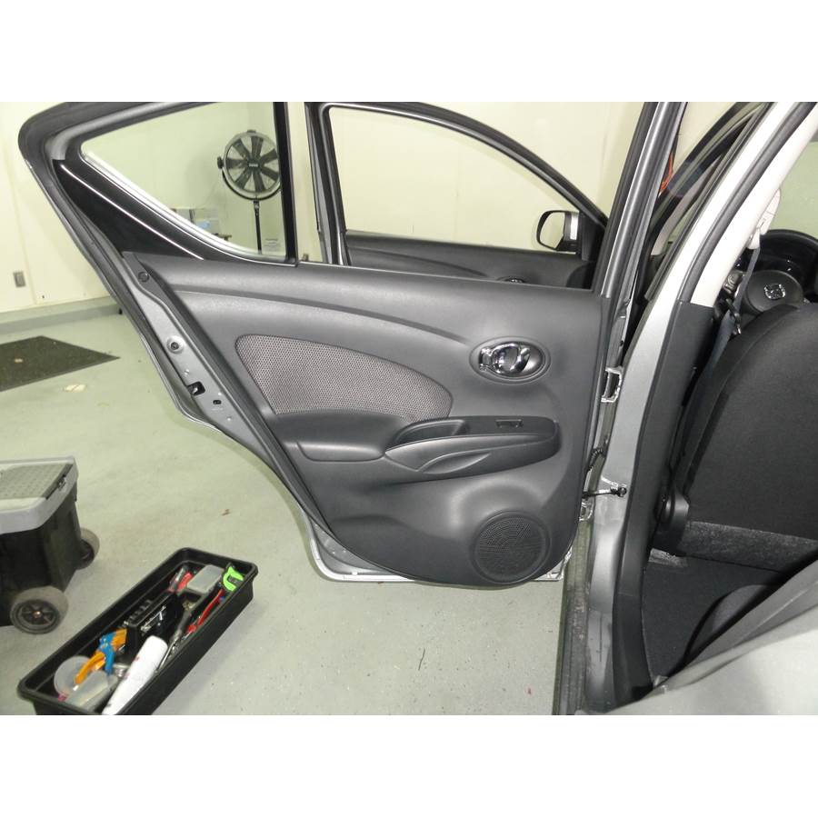 2012 Nissan Versa Rear door speaker location