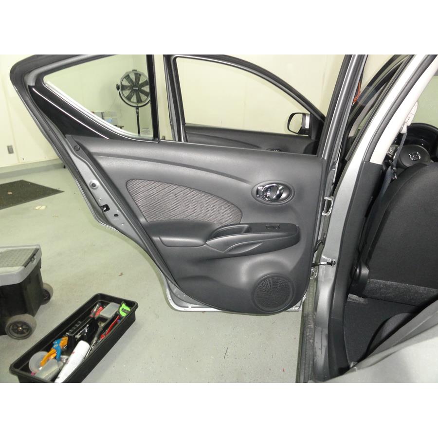 2013 Nissan Versa Rear door speaker location