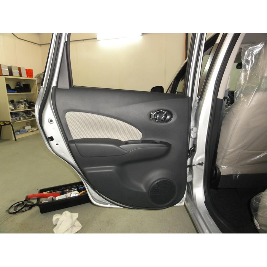 2017 Nissan Versa Note Rear door speaker location