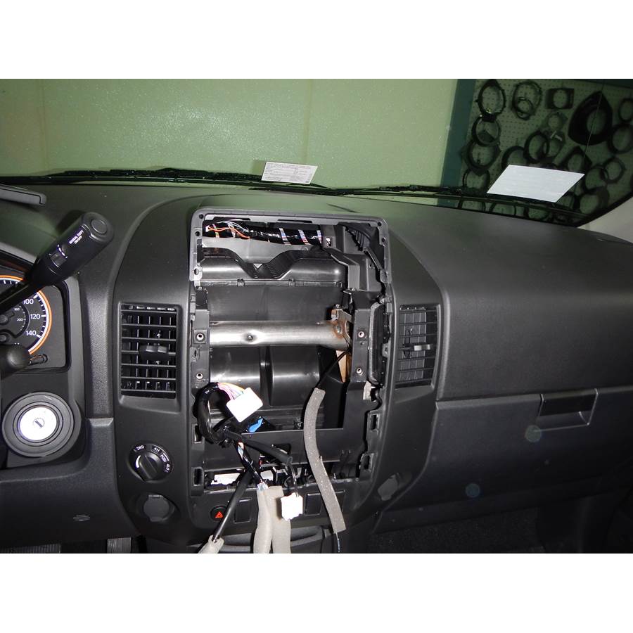 2014 Nissan Titan SV Factory radio removed