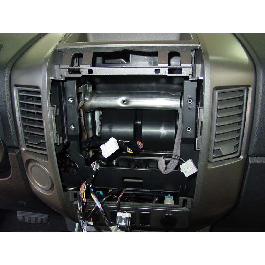 2008 Nissan Titan Factory radio removed