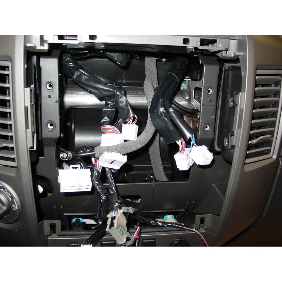 2007 Nissan Titan Factory radio removed