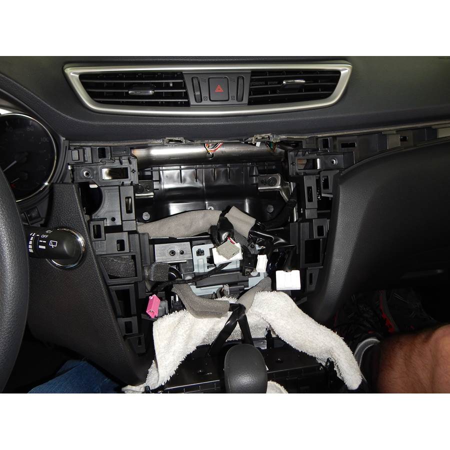 2015 Nissan Rogue Factory radio removed