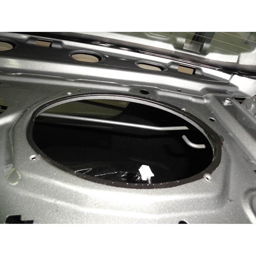 2013 Nissan Sentra Rear deck speaker removed