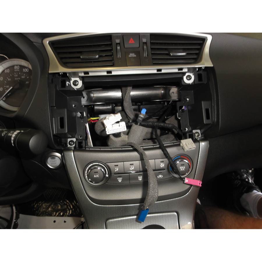2013 Nissan Sentra Factory radio removed