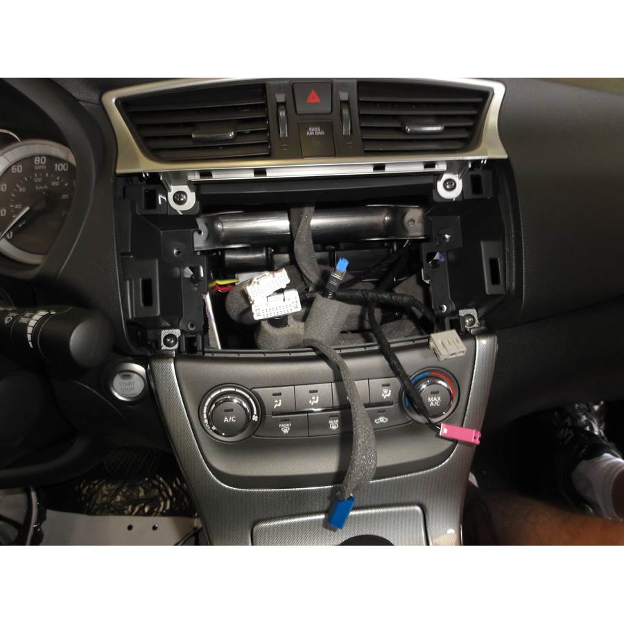2017 Nissan Sentra Factory radio removed