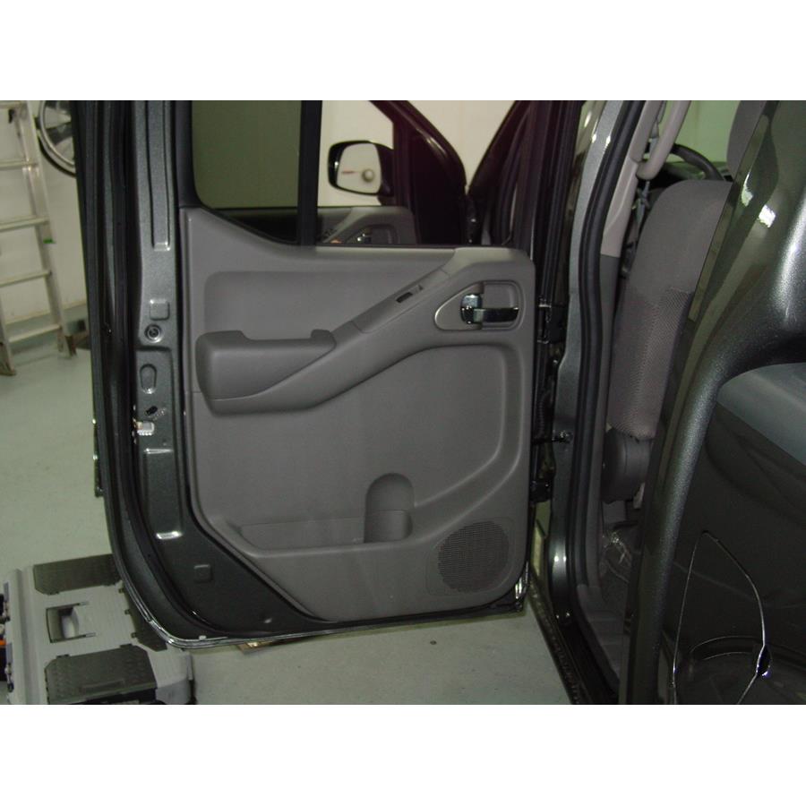 2012 Nissan Frontier PRO-4X Rear door speaker location