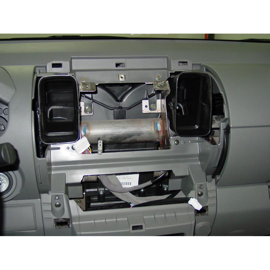 2016 Nissan Frontier S Factory radio removed