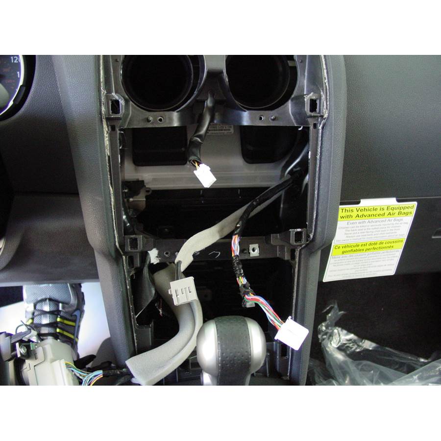 2009 Nissan Rogue Factory radio removed