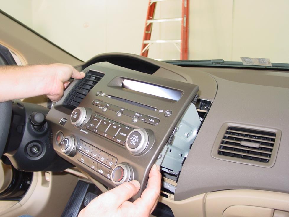 HERCHR Kit Harness Black Car Radio Stereo Single Double Din Dashfor 2006-2011 Honda Civic
