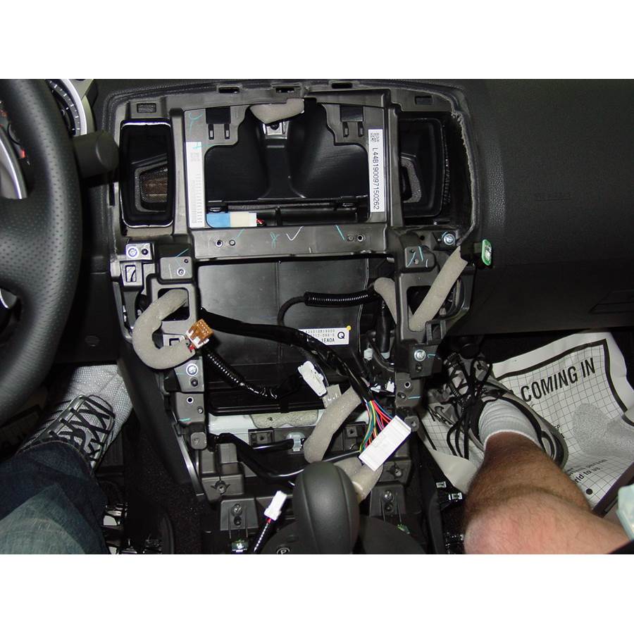 2011 Nissan 370Z Factory radio removed