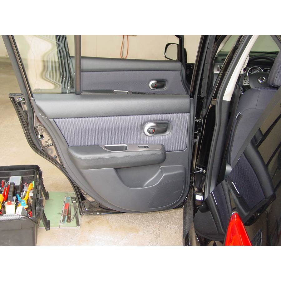 2011 Nissan Versa Rear door speaker location