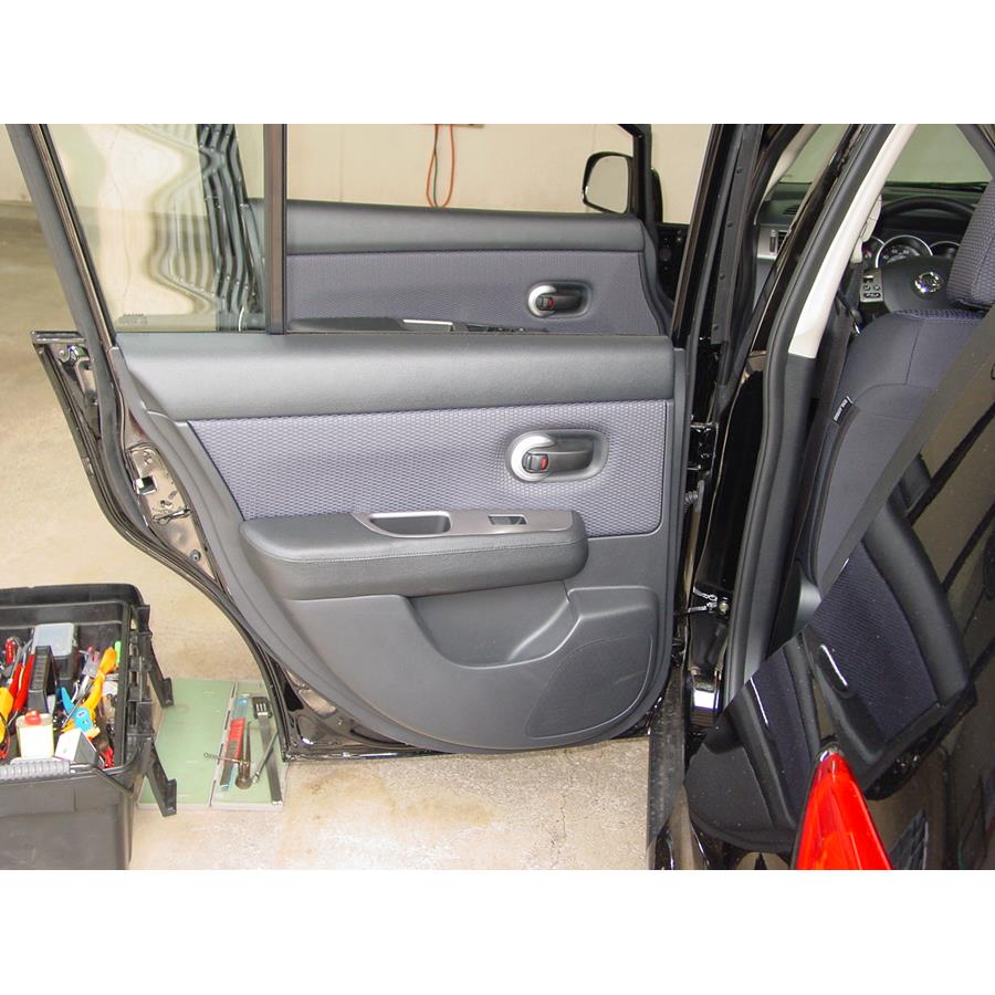 2012 Nissan Versa Rear door speaker location