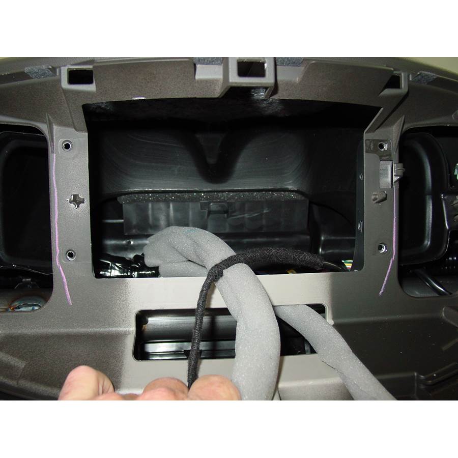 2011 Nissan Cube Factory radio removed