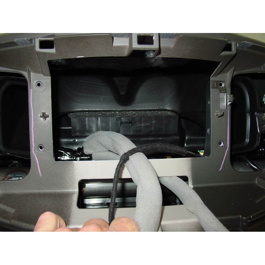 2012 Nissan Cube Factory radio removed