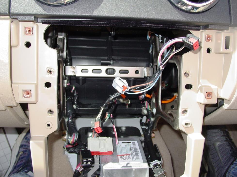 Ford Mustang radio cavity