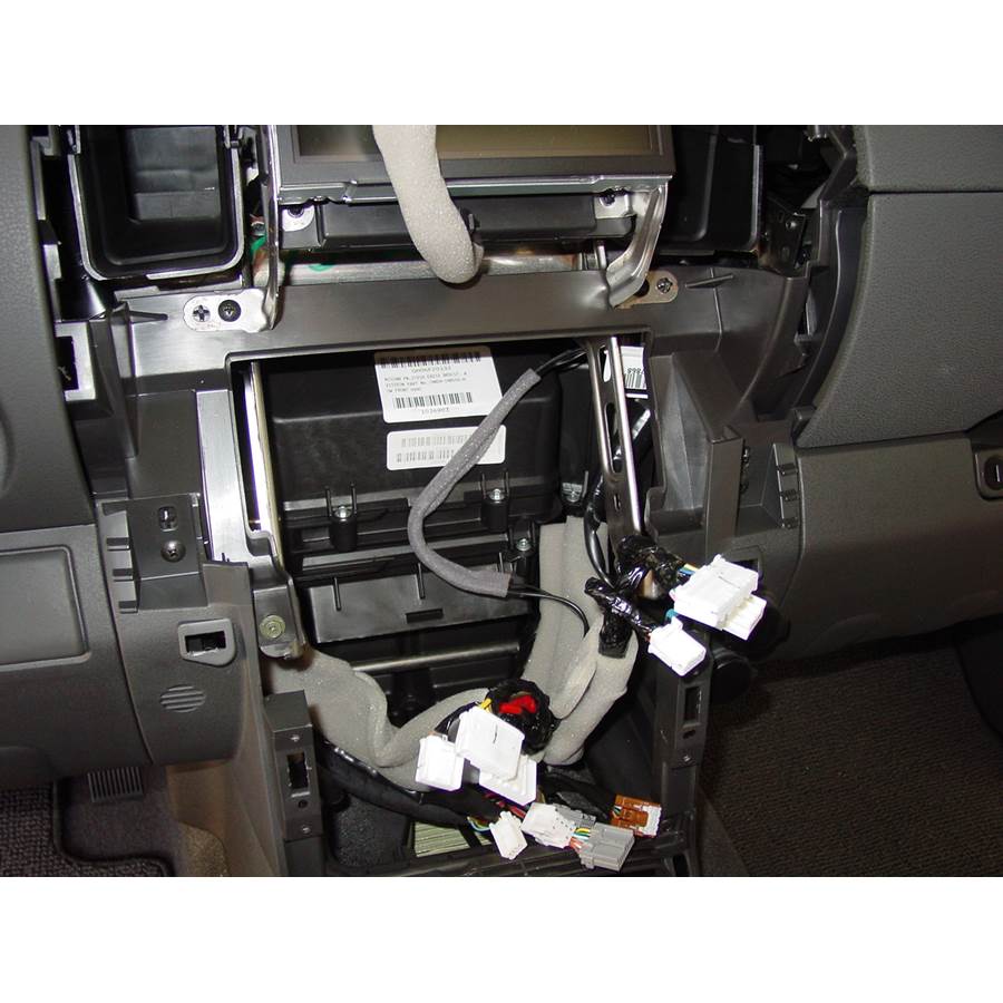 2009 Nissan Pathfinder Factory radio removed