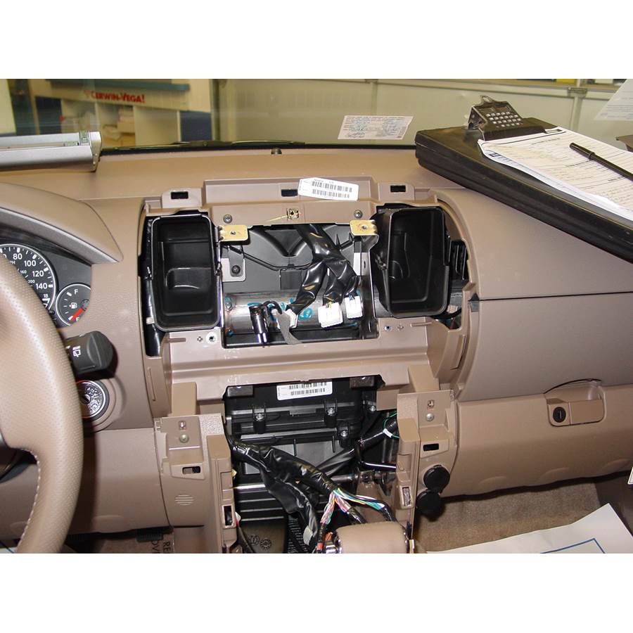 2007 Nissan Pathfinder Factory radio removed
