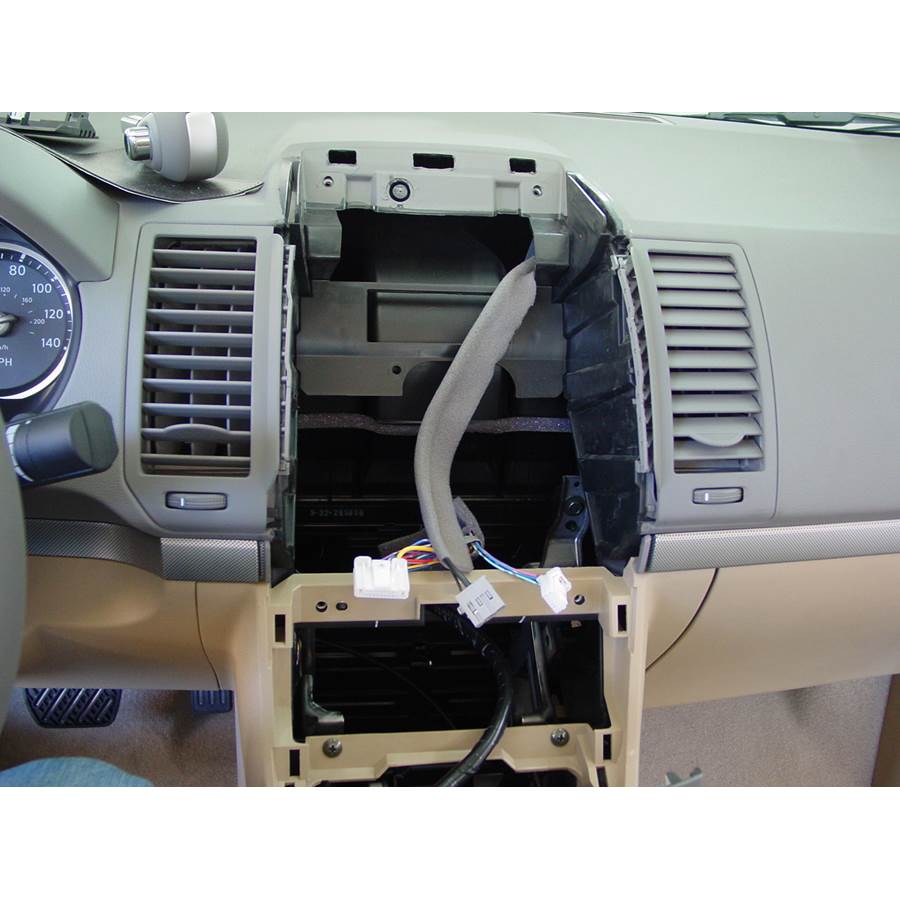 2007 Nissan Sentra Factory radio removed
