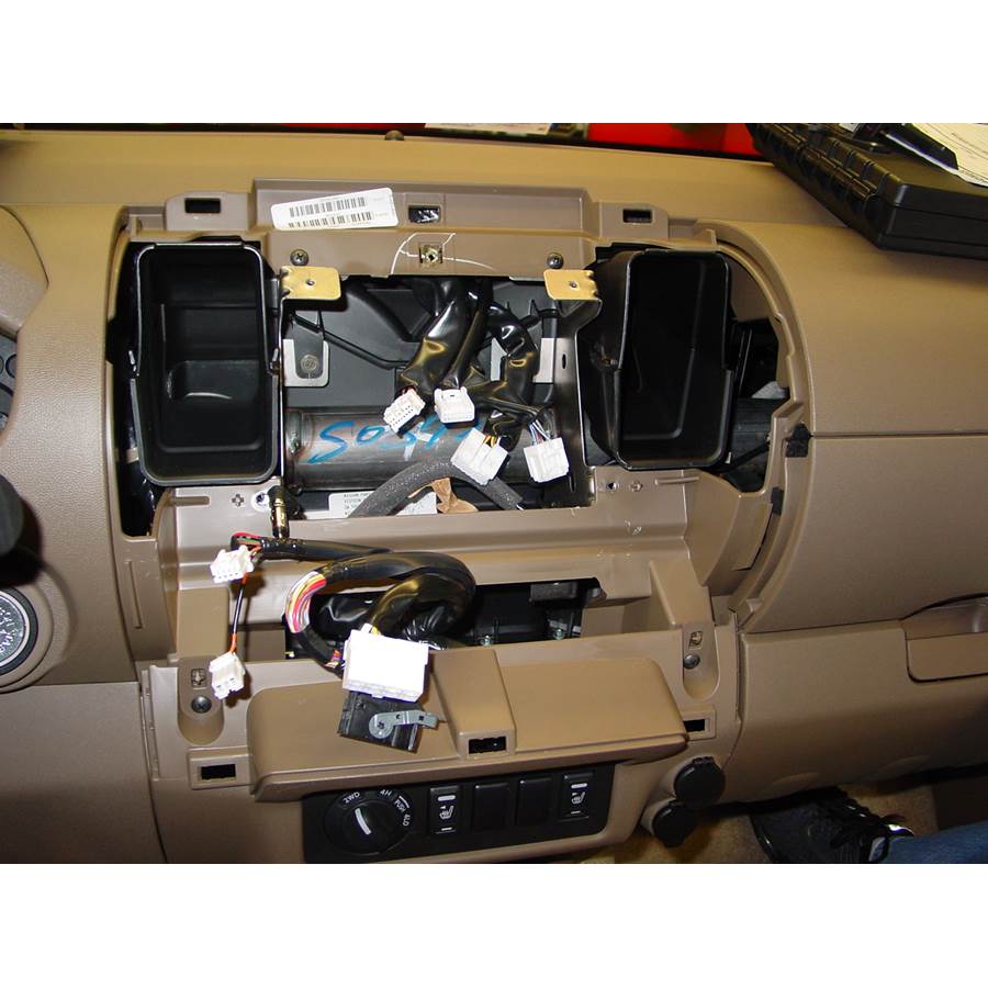 2005 Nissan Frontier Factory radio removed