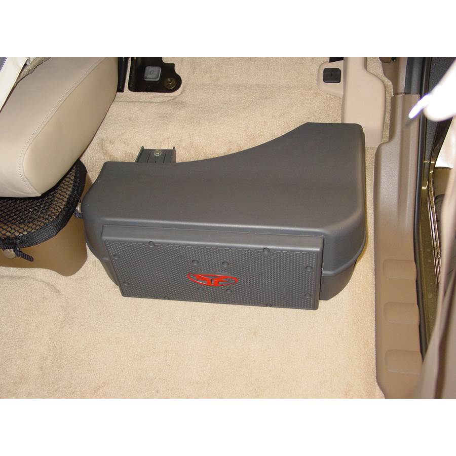 2005 Nissan Frontier Factory subwoofer location