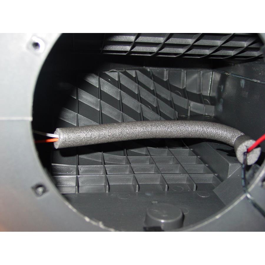 2008 Nissan Frontier Factory subwoofer removed